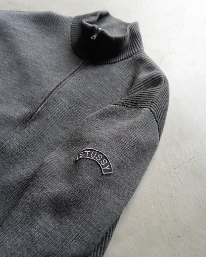 Old Stussy Wool Nylon Reversible Jacket
