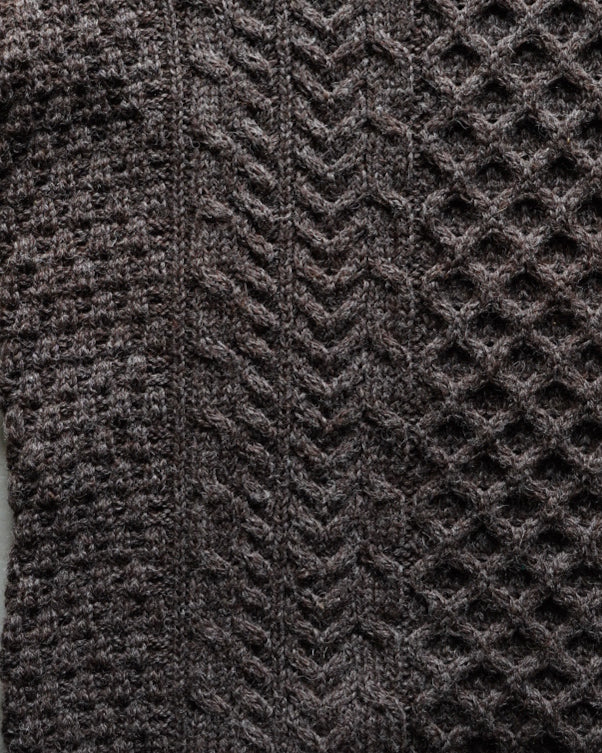 Orvis cable wool knit made in lreland