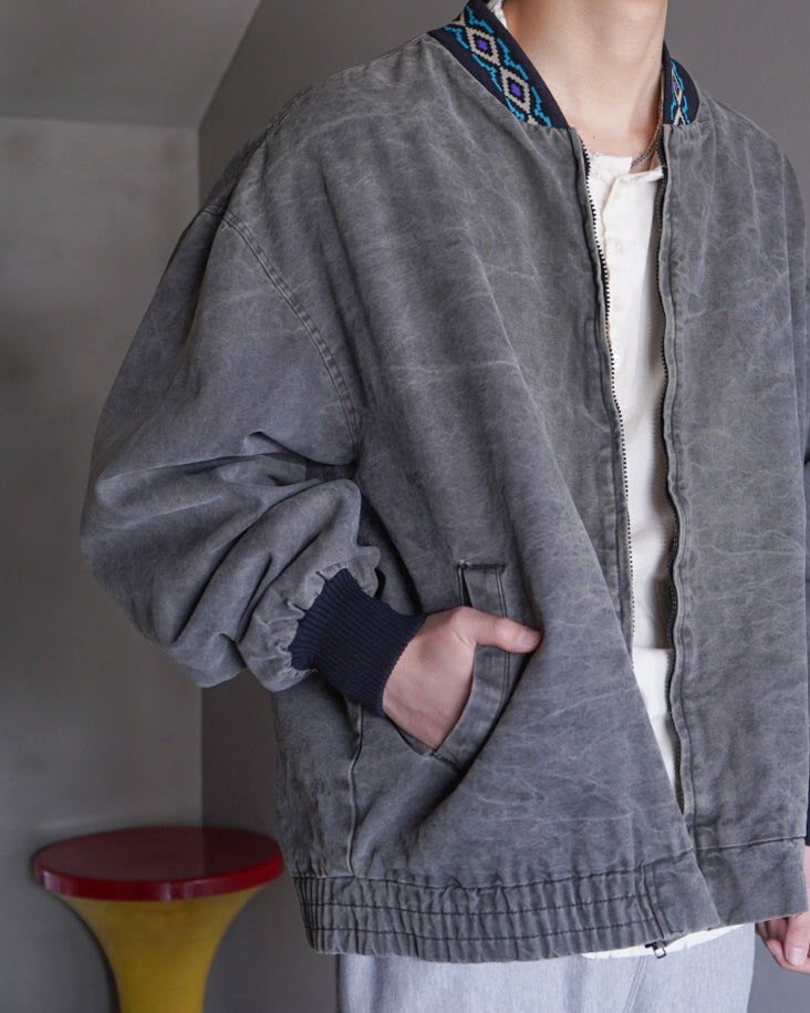 deuces and jacks native pattern ash black jacket