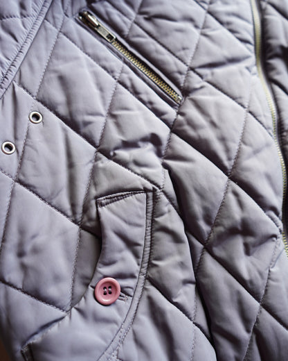 "ladies" quilting zip-up blouson