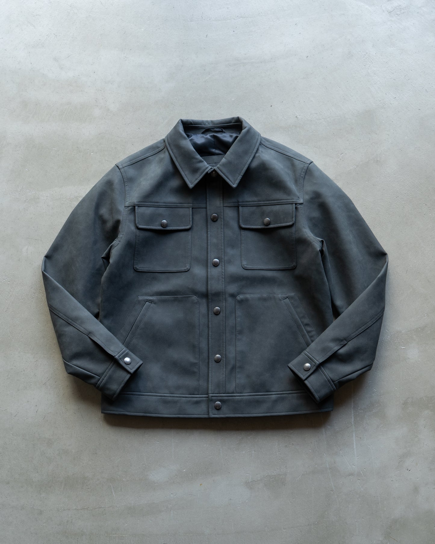 BANANA REPUBLIC fake leather tracker jacket