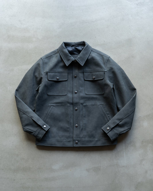 BANANA REPUBLIC fake leather tracker jacket