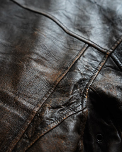 90s DOCKERS heavy leather jacket