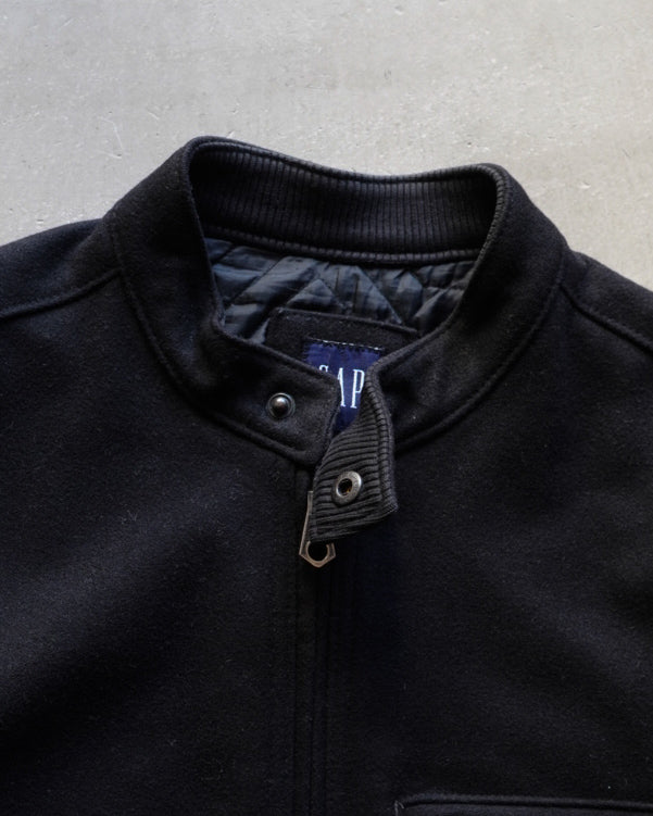 GAP melton wool stand collar zipup jacket