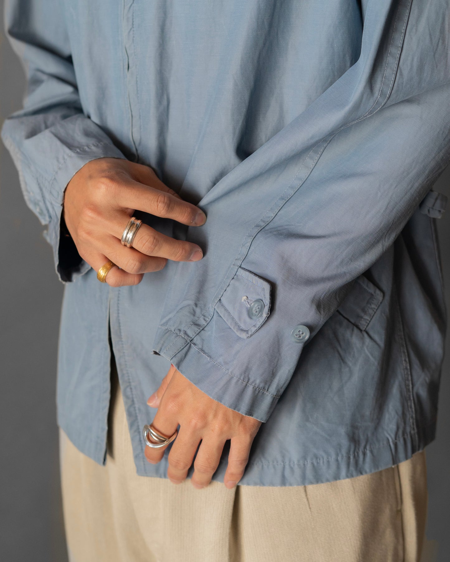 40's "McGREGOR" light blue drizzler Sport jacket