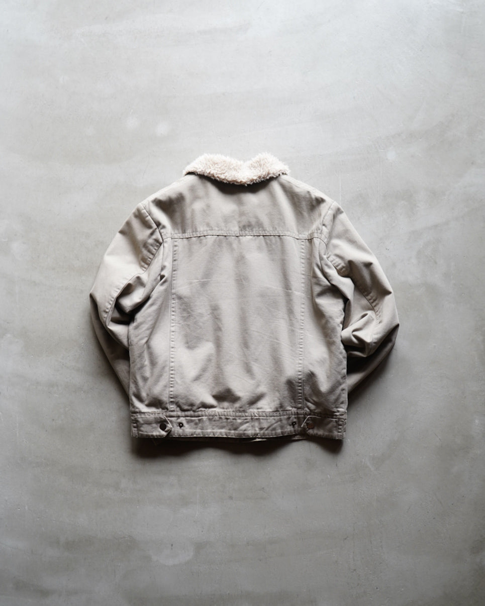 90s work cotton boa design jacket