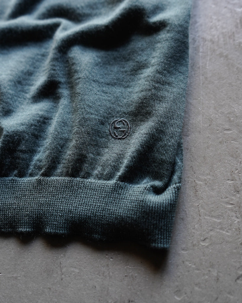 GUCCI cashmere crew neck knit sweater made in Italy