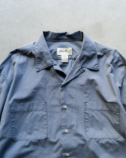 Eddie Bauer Open collar cotton check shirts