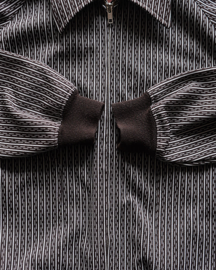 70s stripe design blouson jacket