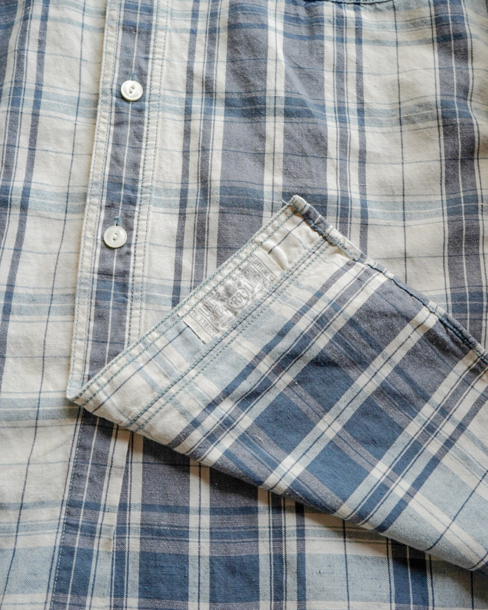Ralph Lauren "RRL" Blue Check Work Shirt