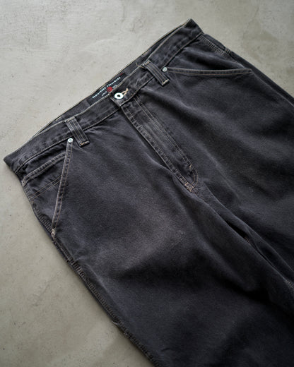 90s “MISSION BLUES”Painter Black Denim Pants