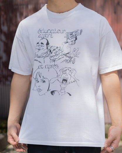 Euro Design Cartoon Print Tee