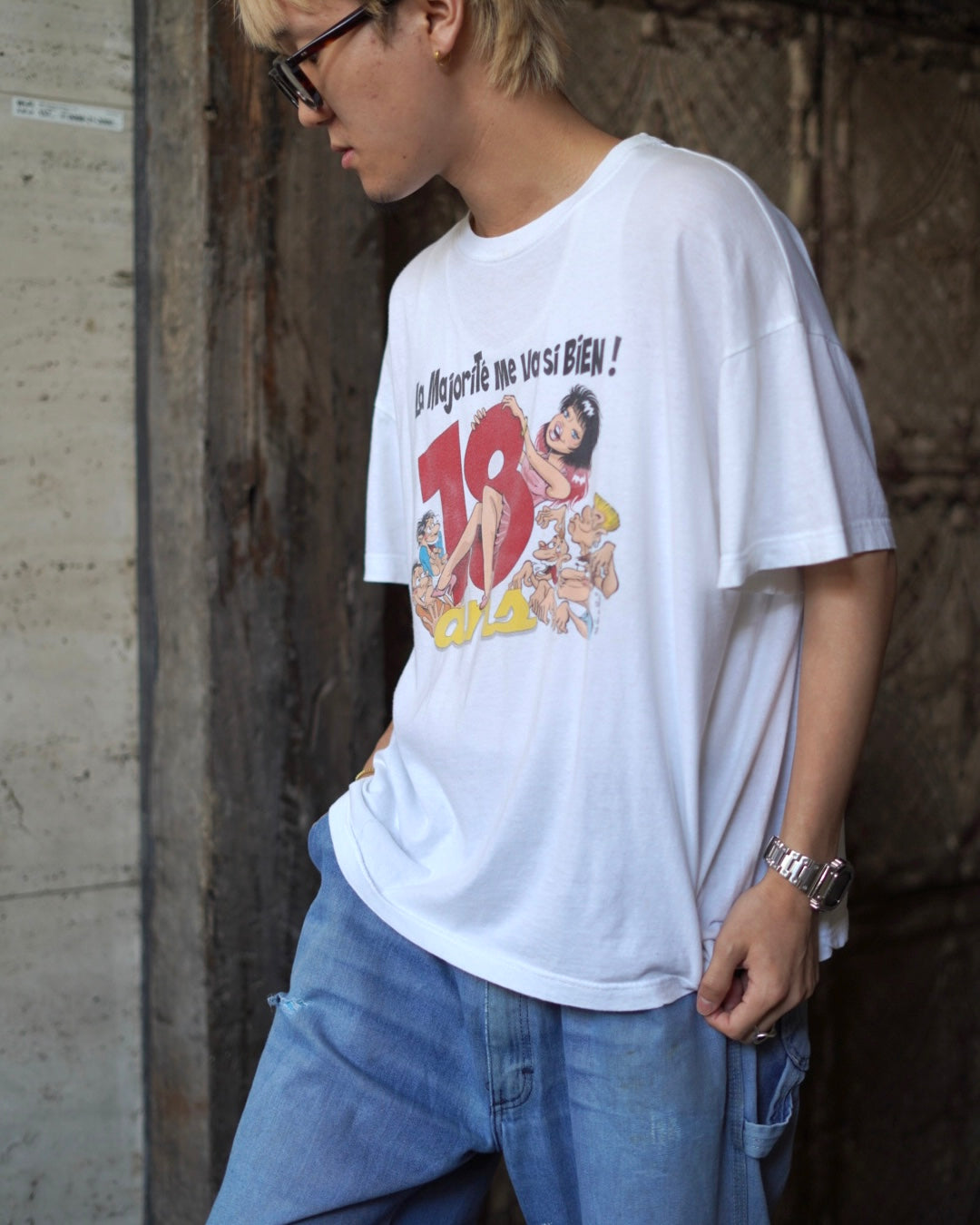 Erotic Euro Design Print Tee