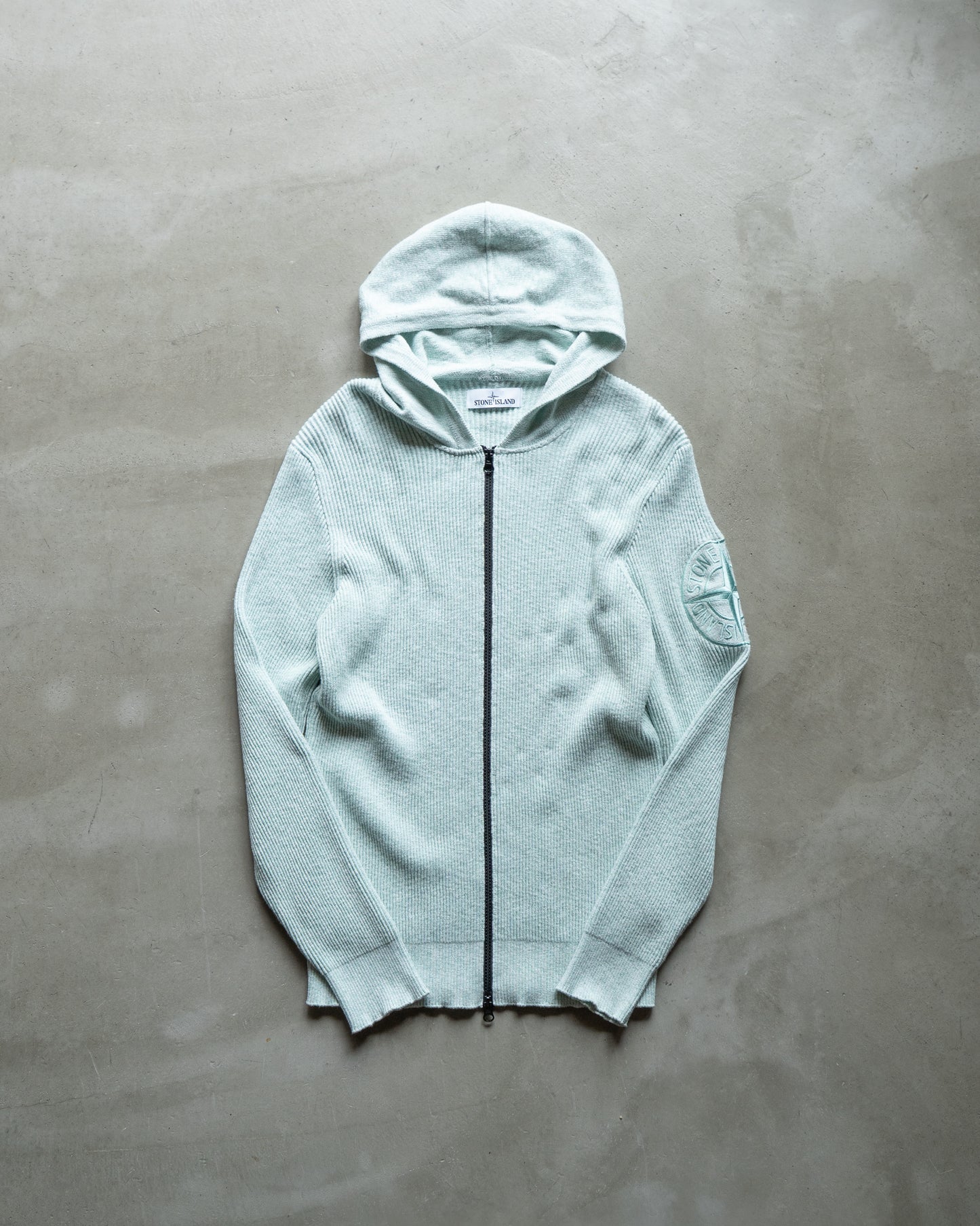 stone island full zip up knit foodie jacket