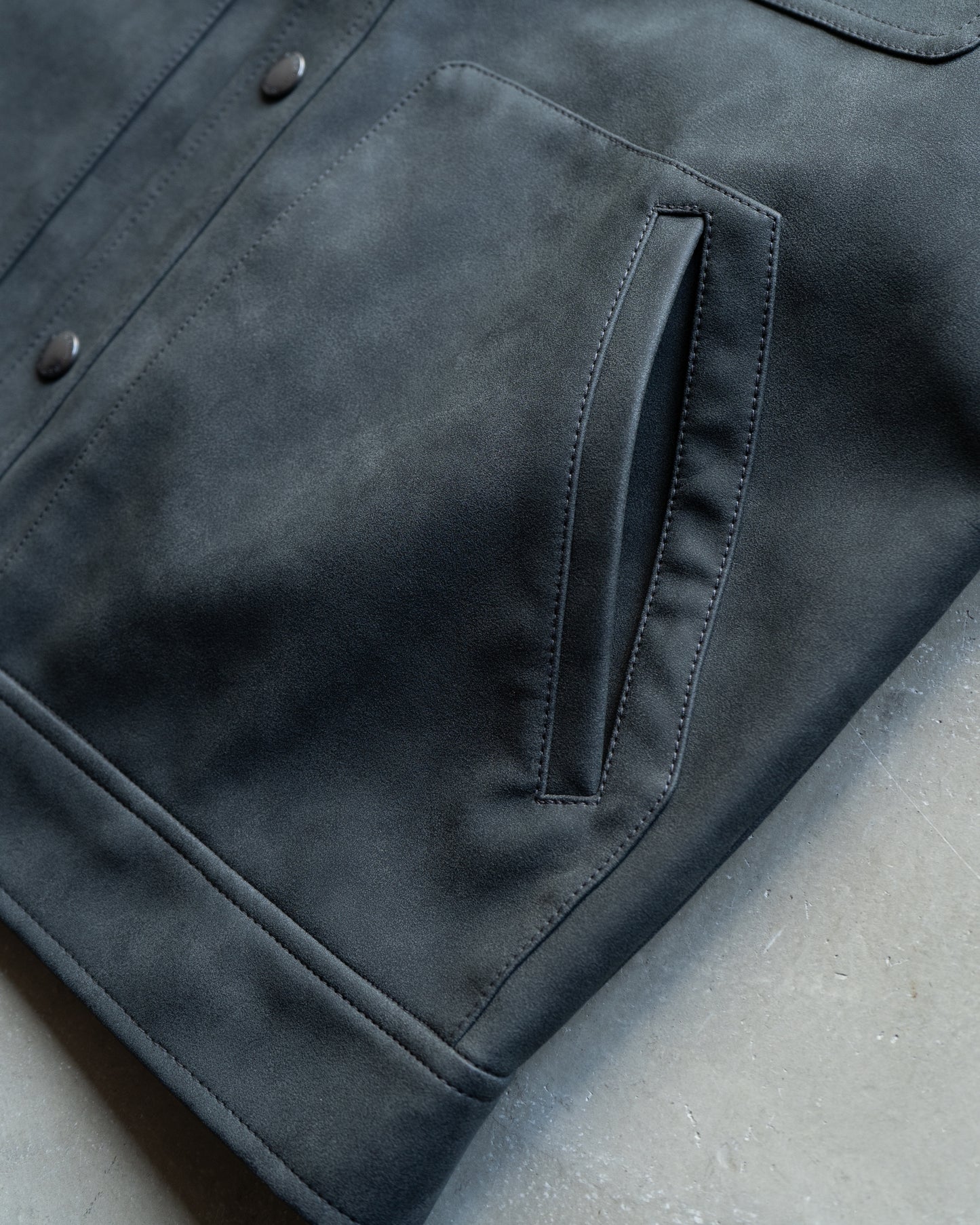 BANANA REPUBLIC fake leather tracker jacket