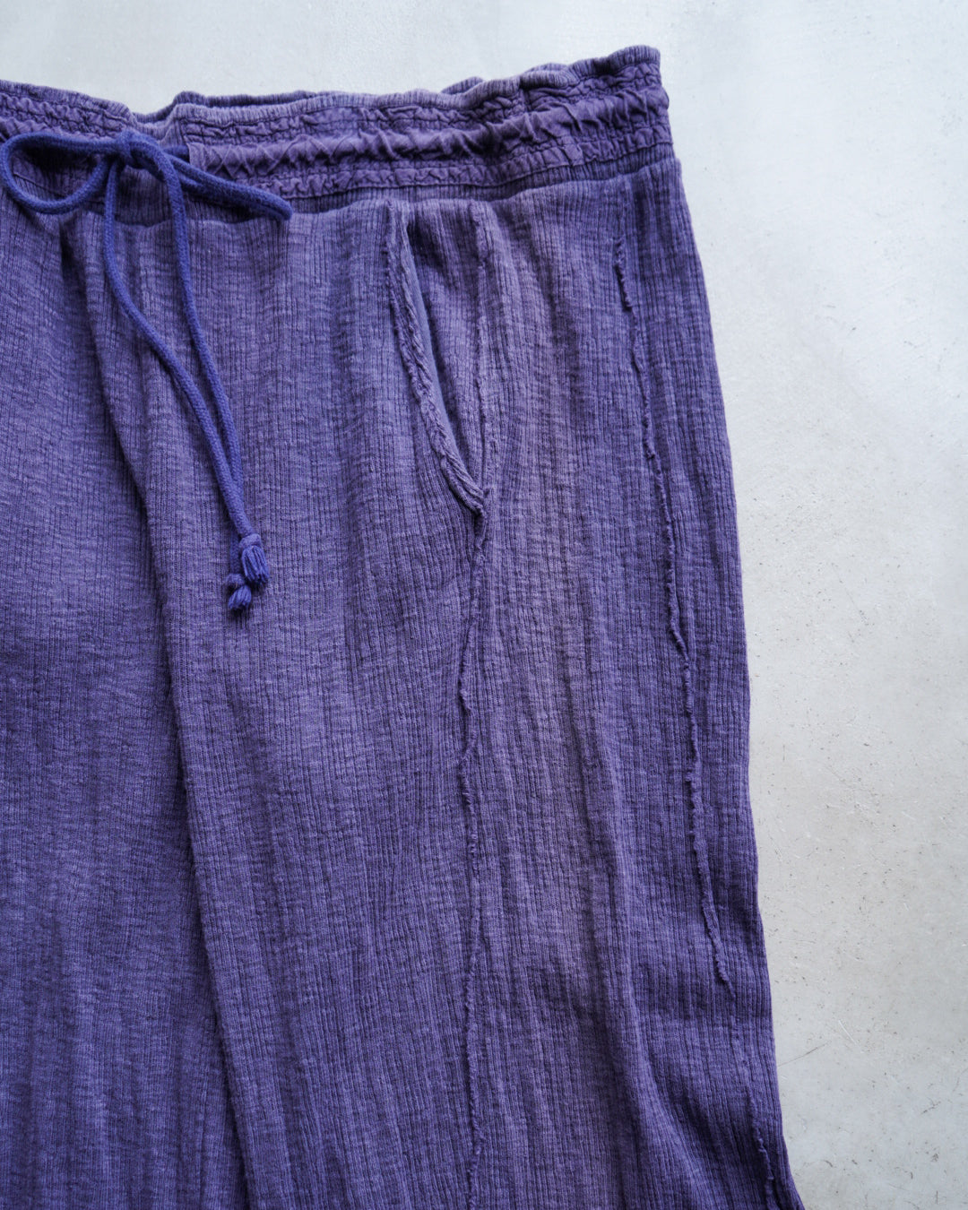 cotton wide flare easy pants for ladies