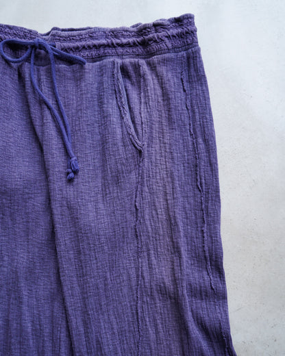 cotton wide flare easy pants for ladies