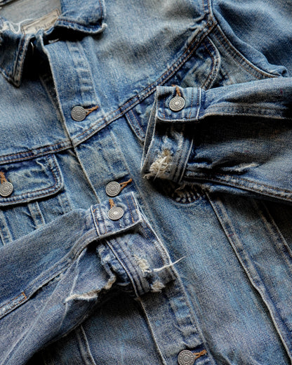 Ralph Lauren damaged denim jacket
