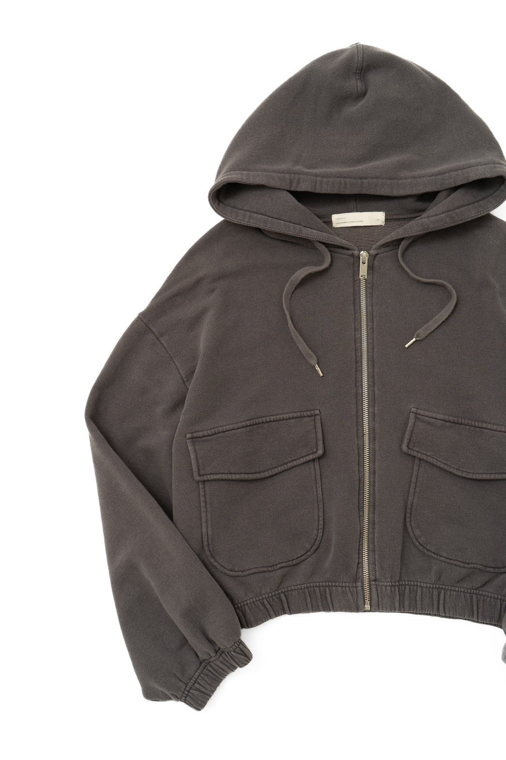 short length sweat foodie zip up