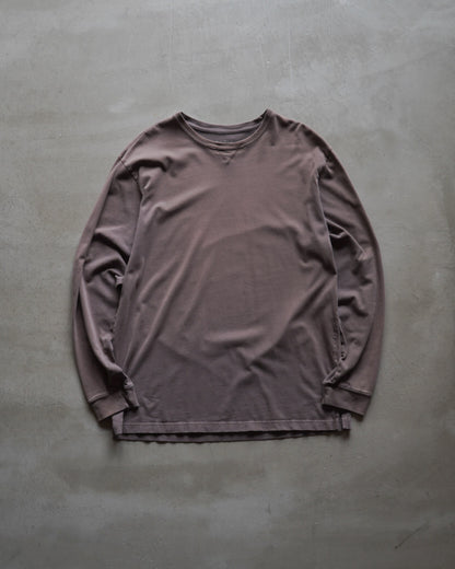 wool rich cotton sweat design long t-shirt