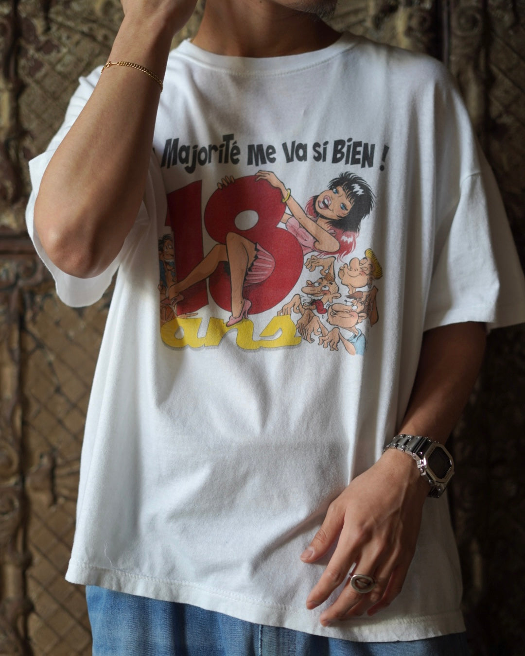 Erotic Euro Design Print Tee