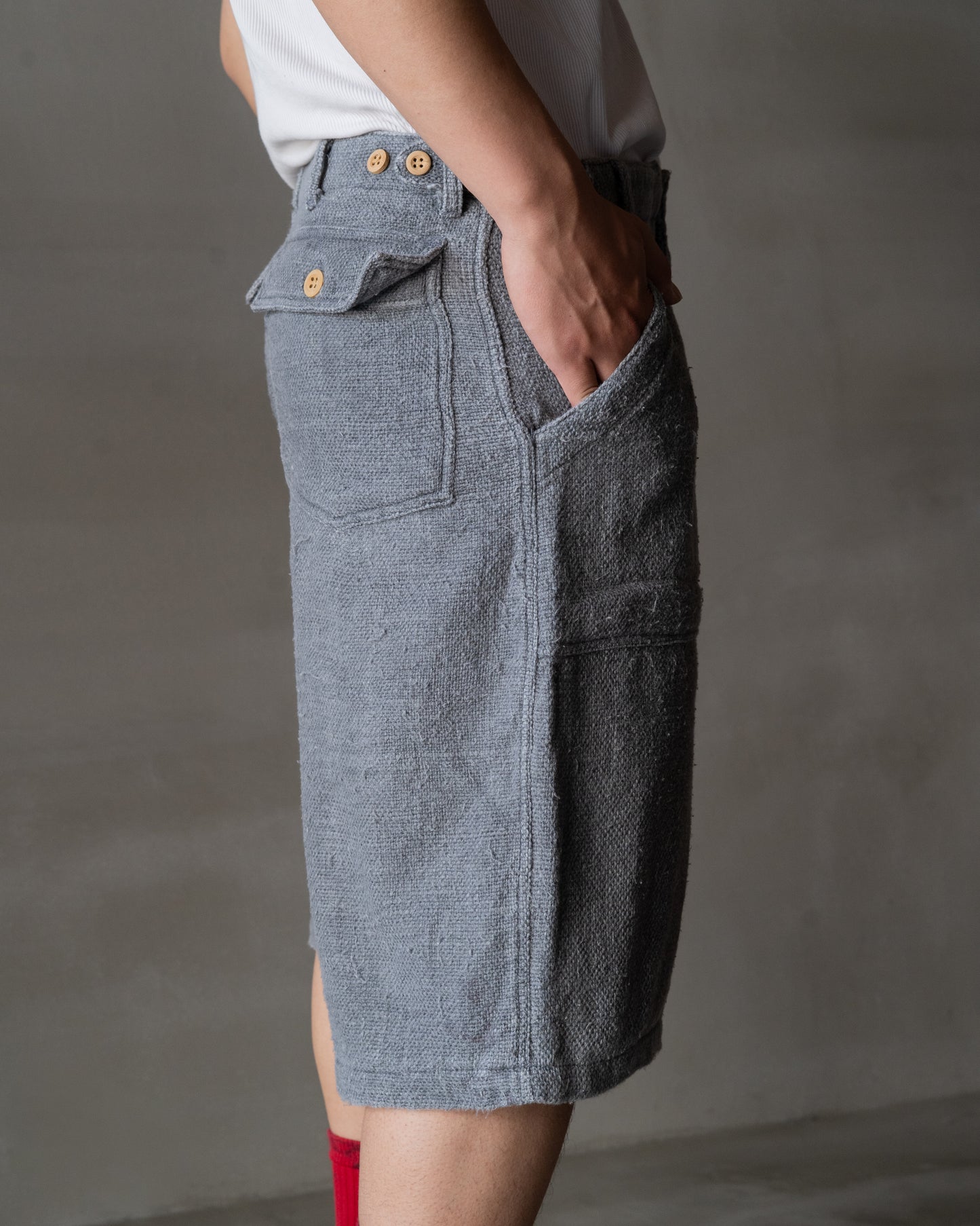 4 pocket Cotton Work Design Long Shorts