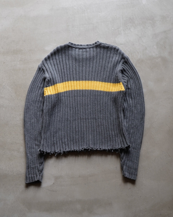 90s old GAP cotton ribbed crew neck knit sweater