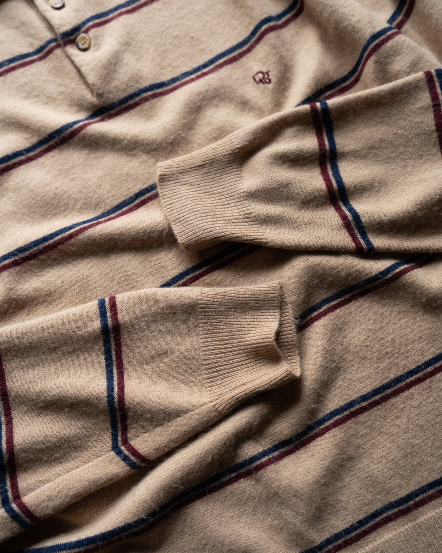 Christian Dior acrylic wool polo knit