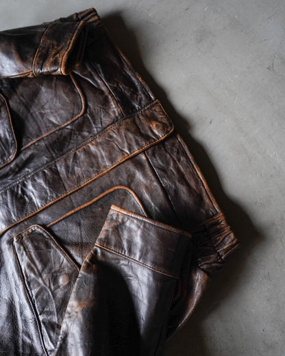 90s DOCKERS heavy leather jacket