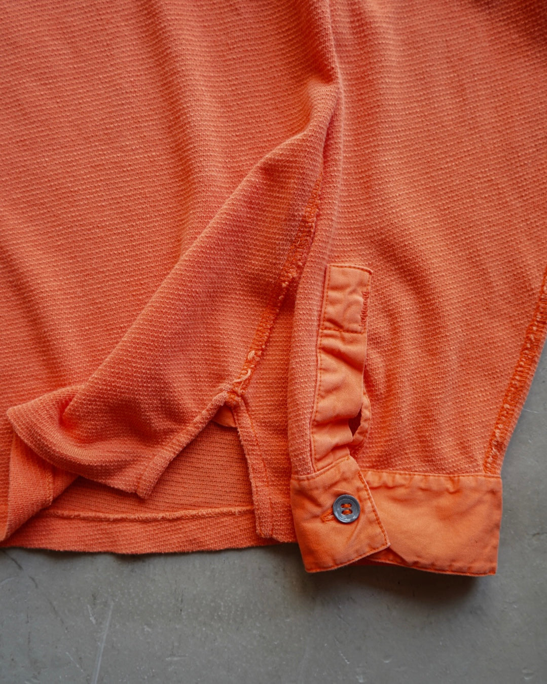 "Ralph Lauren" Orange Henley neck Shirt