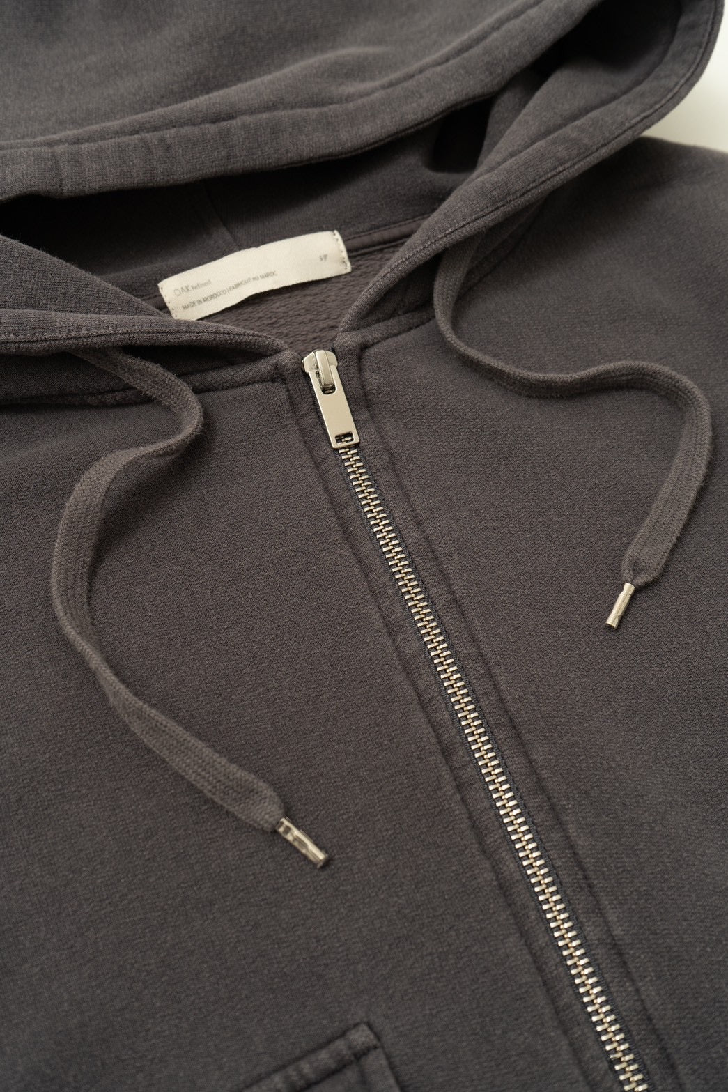 short length sweat foodie zip up