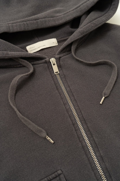 short length sweat foodie zip up