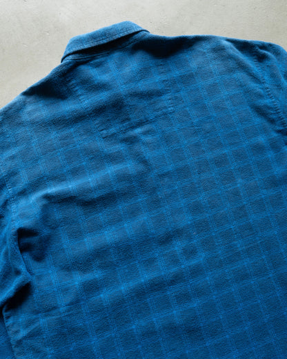 90's printed flannel check shirts