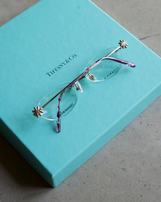 90's Tiffany & Co. rimless eyewear"purple"