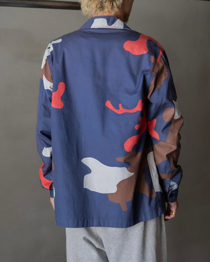 Hugo Boss Multi‑Color Abstract Camo Shirt