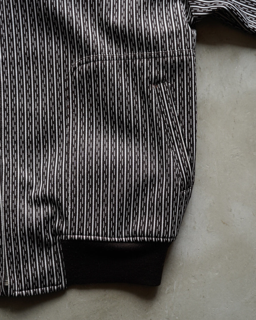 70s stripe design blouson jacket