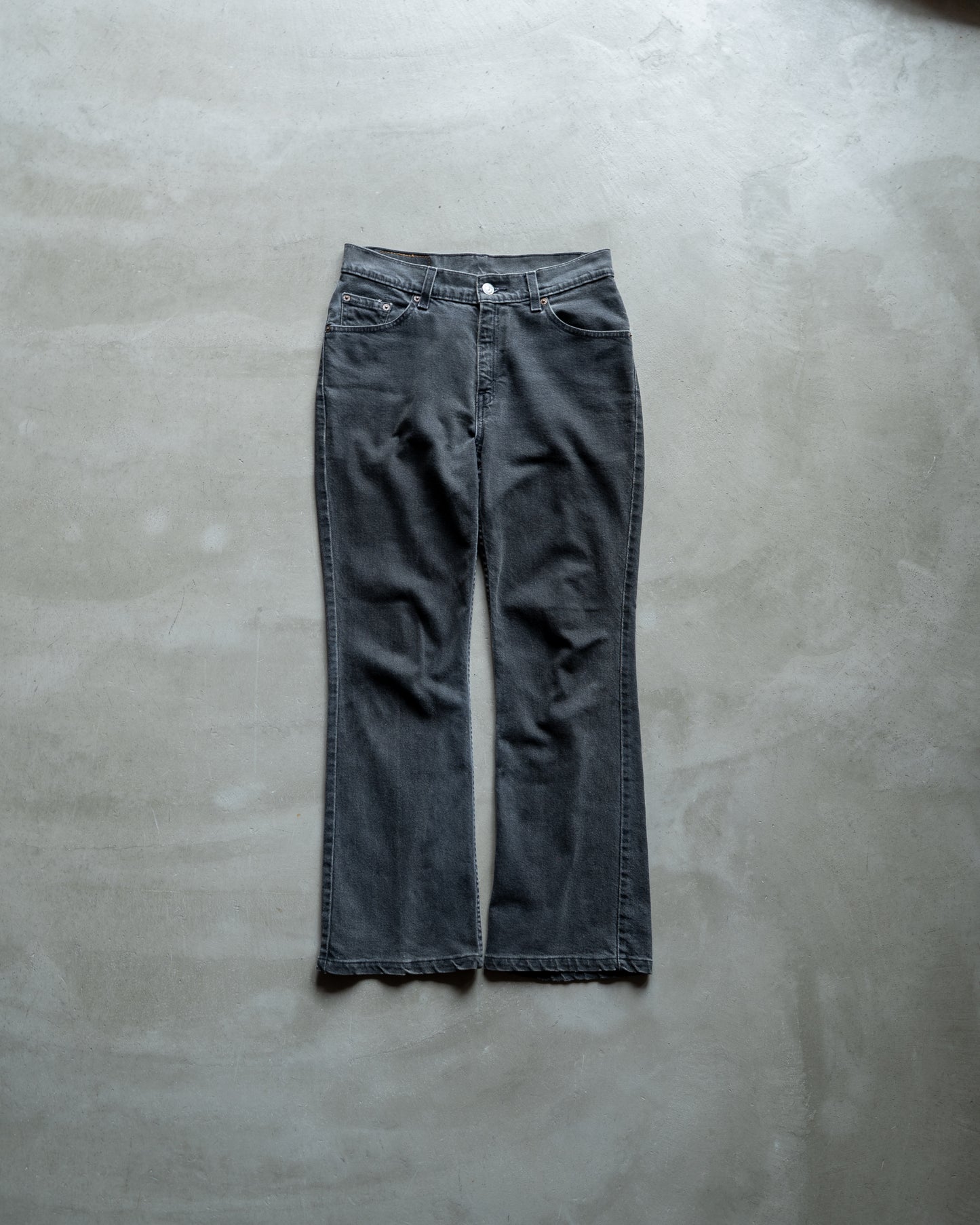 Levi's 517 boot cut black yarn-dyed denim pants