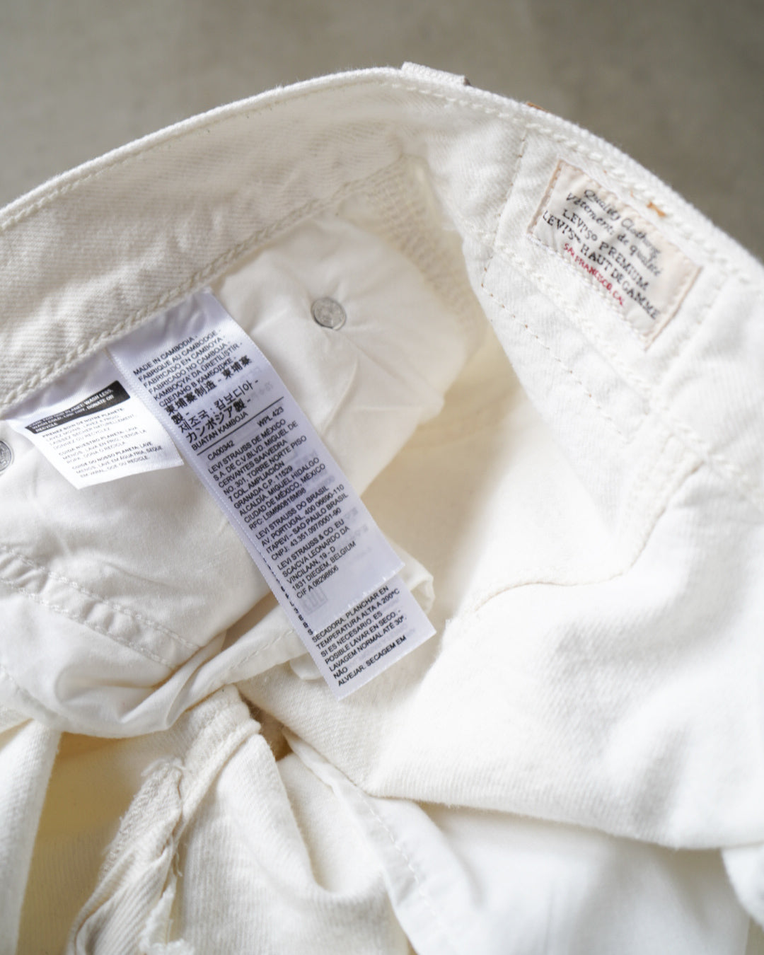 Levi's painter design loose straight silhouette denim pants