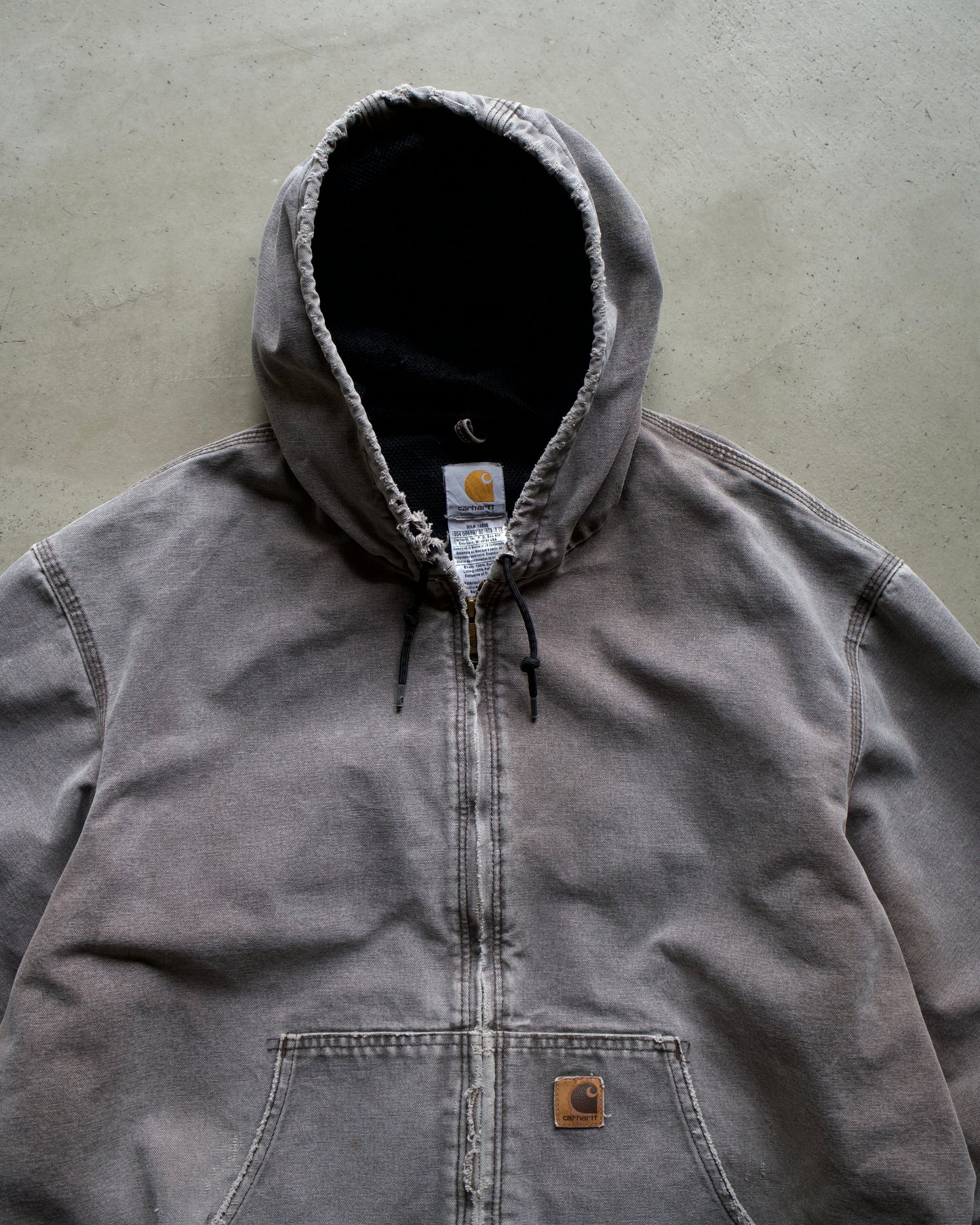 Carhatt Faded Destroyed Active Parka Jacket