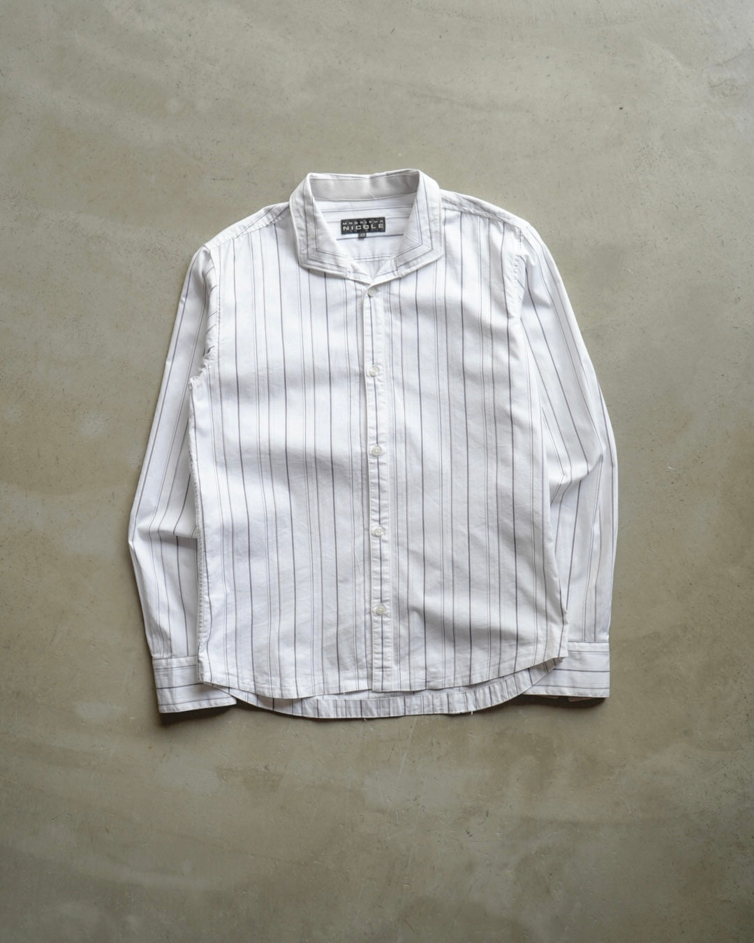 MONSIEUR NICOLE stripe design L/S shirt