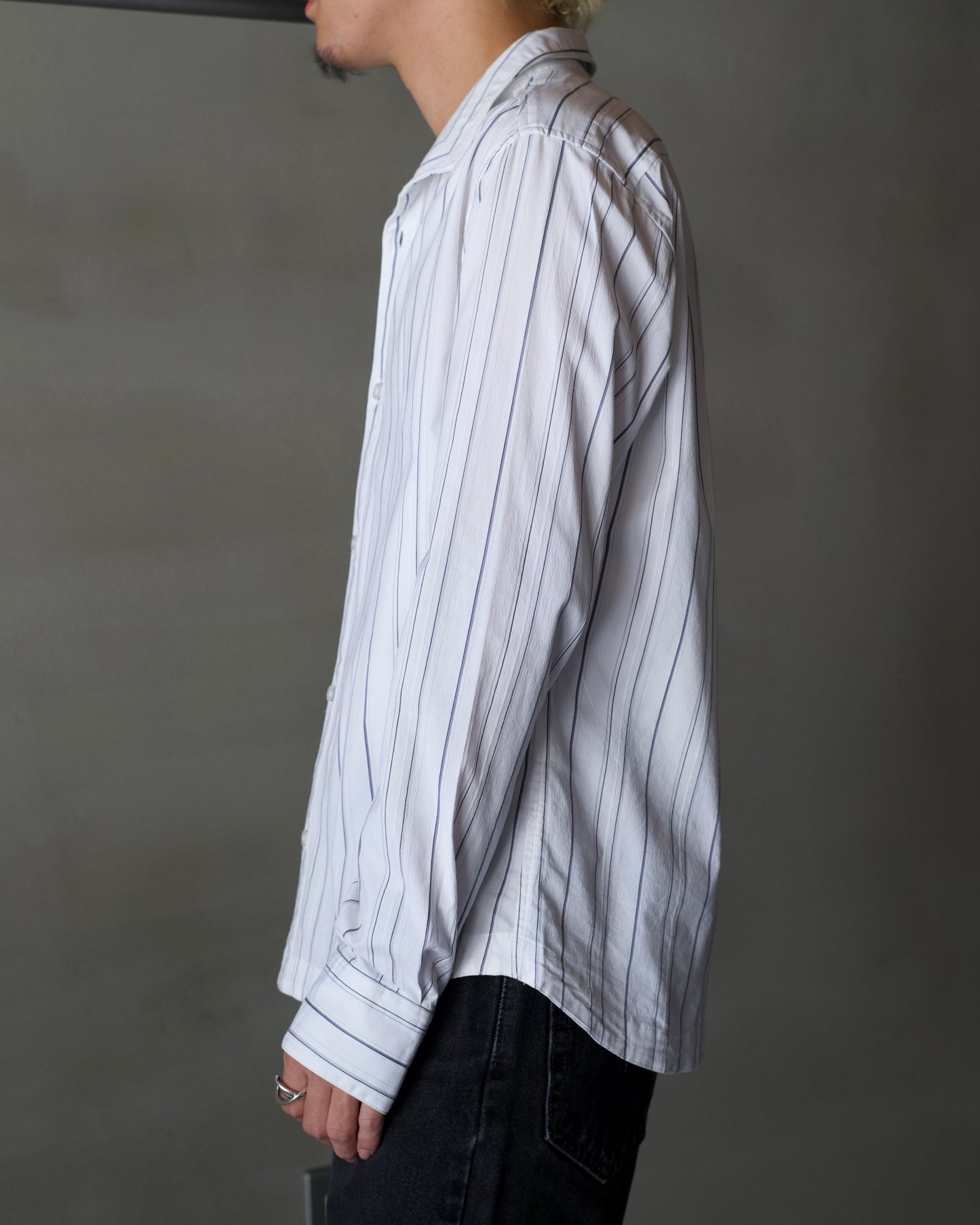 MONSIEUR NICOLE stripe design L/S shirt