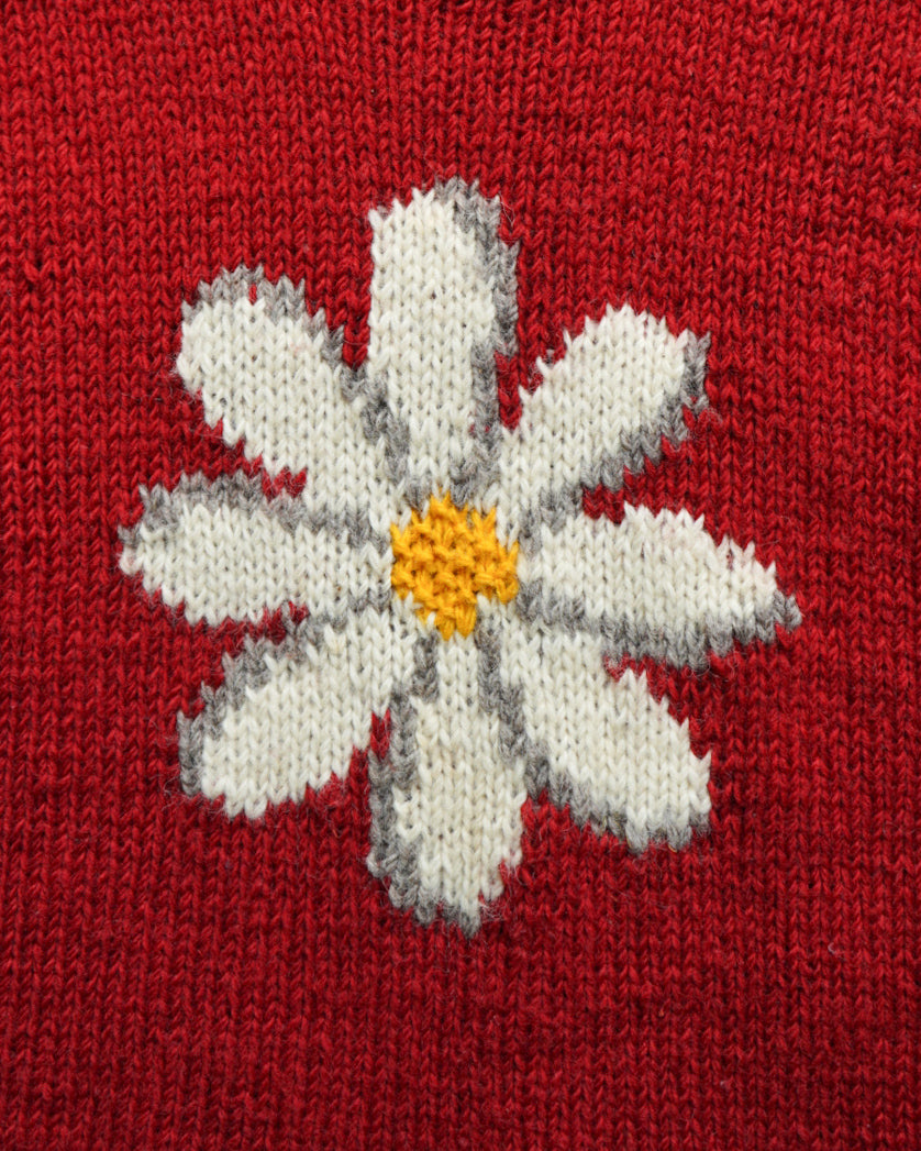 PACHMAMA flower pattern hand knitting ecuador knit