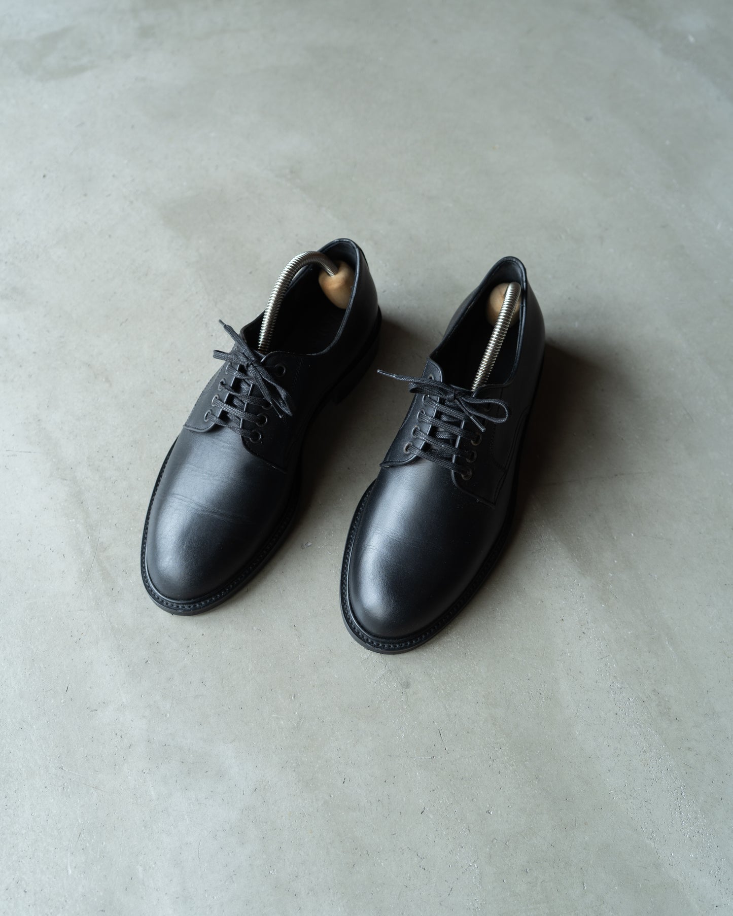 LOEWE plane toe leather dress shoes "made in italy"