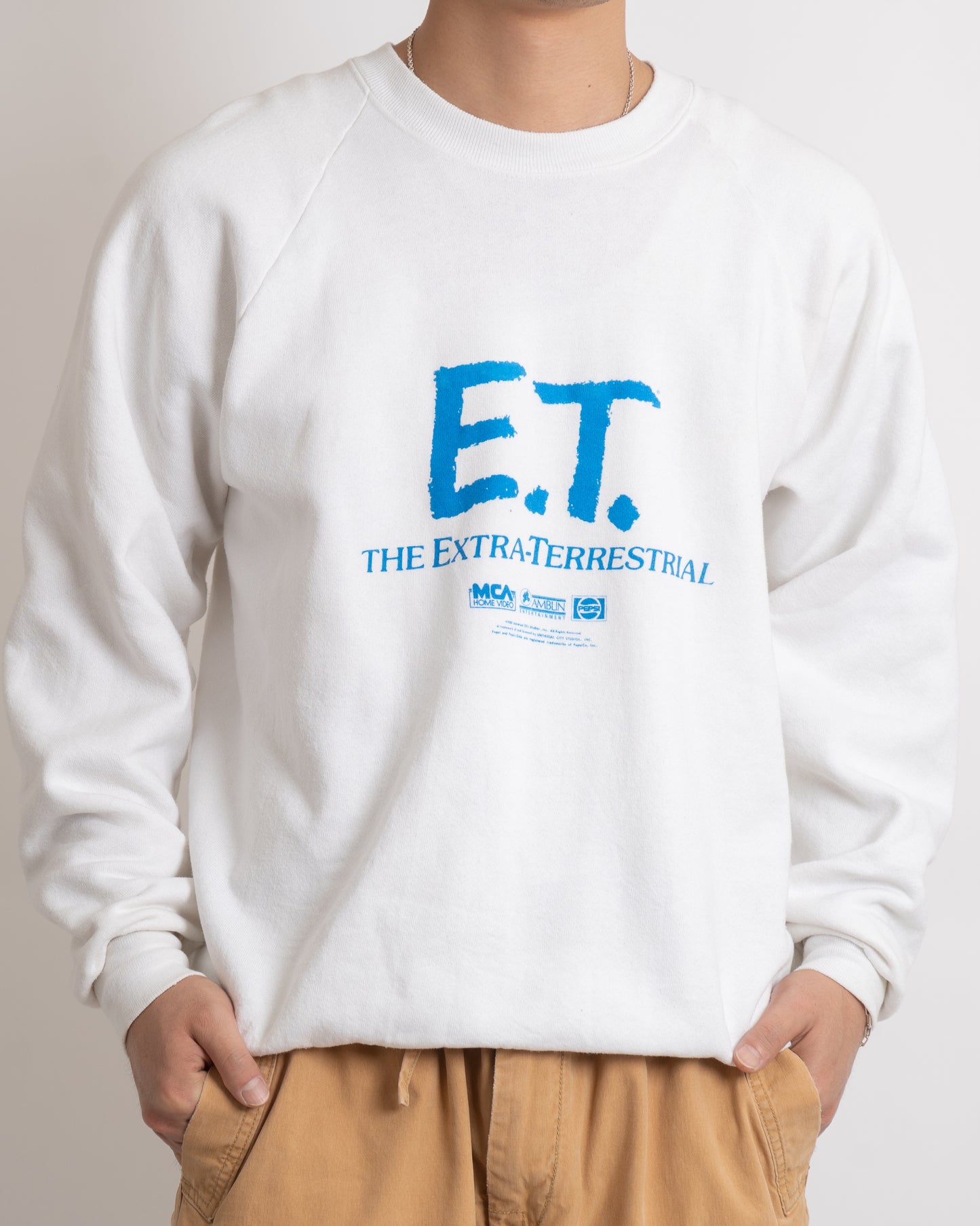 80s E.T the extra-terrestrial promotion sweat shirt