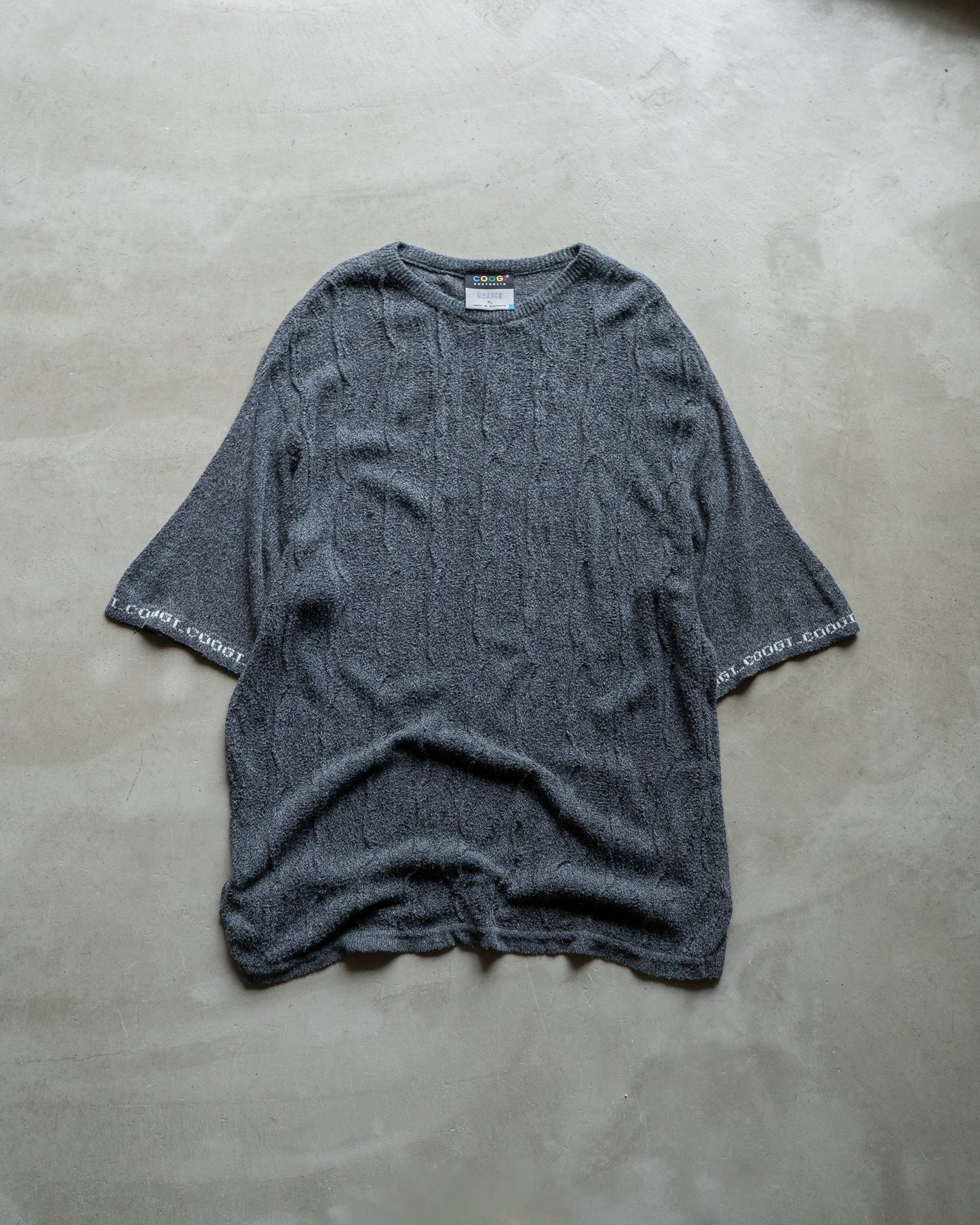 coogi short sleeve loose silhouette knit