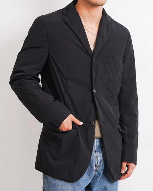 JIL SANDER nylon 3 button tailored jacket
