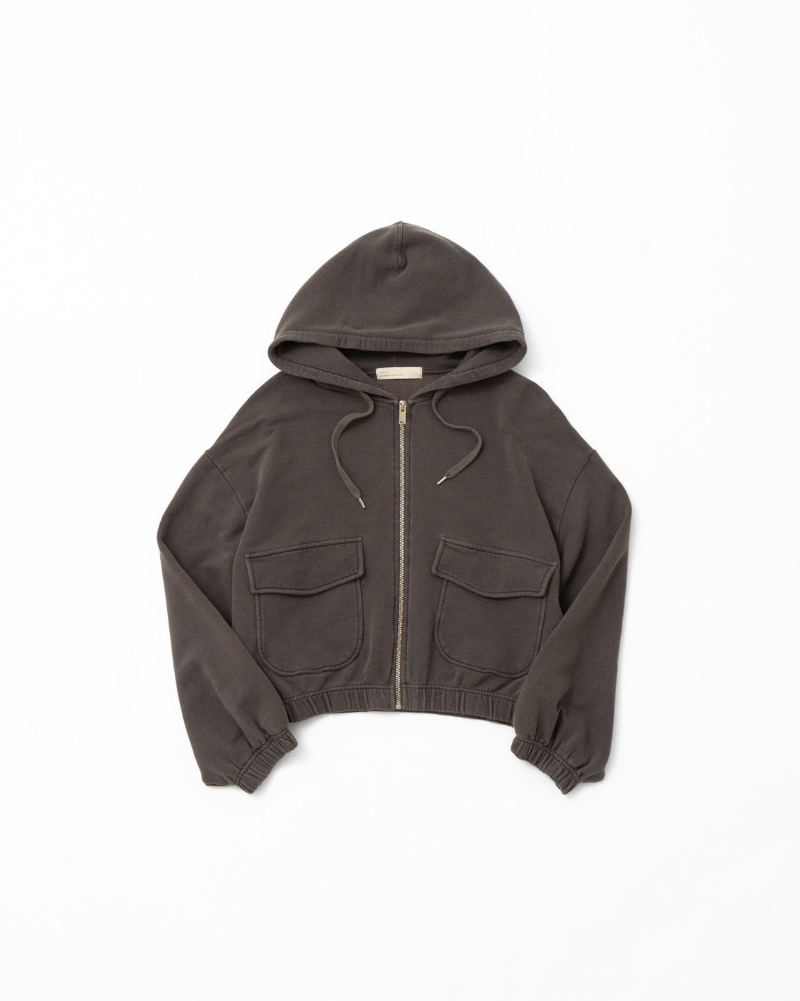 short length sweat foodie zip up