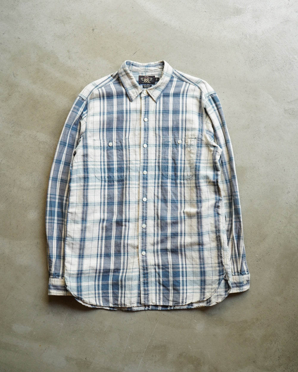 Ralph Lauren "RRL" Blue Check Work Shirt