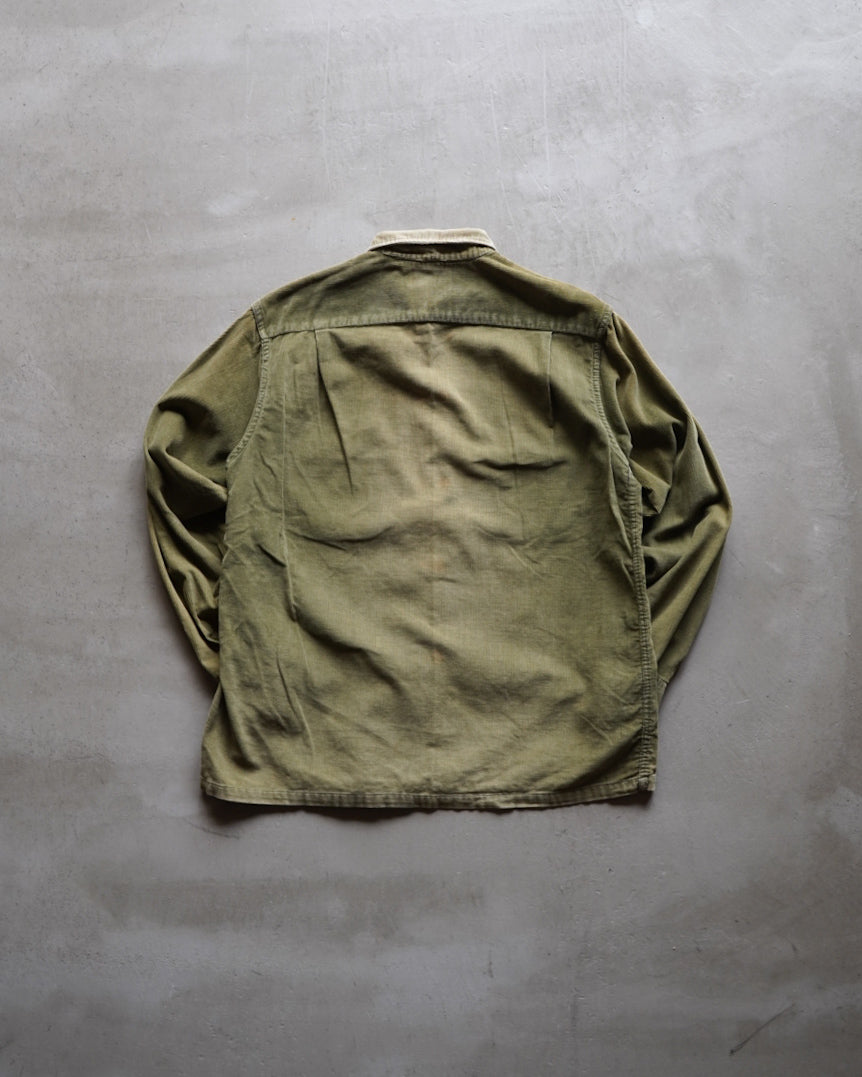 60s-70s fruits of the loom 2Pockets design corduroy shirt made in USA