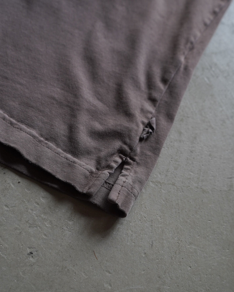 wool rich cotton sweat design long t-shirt